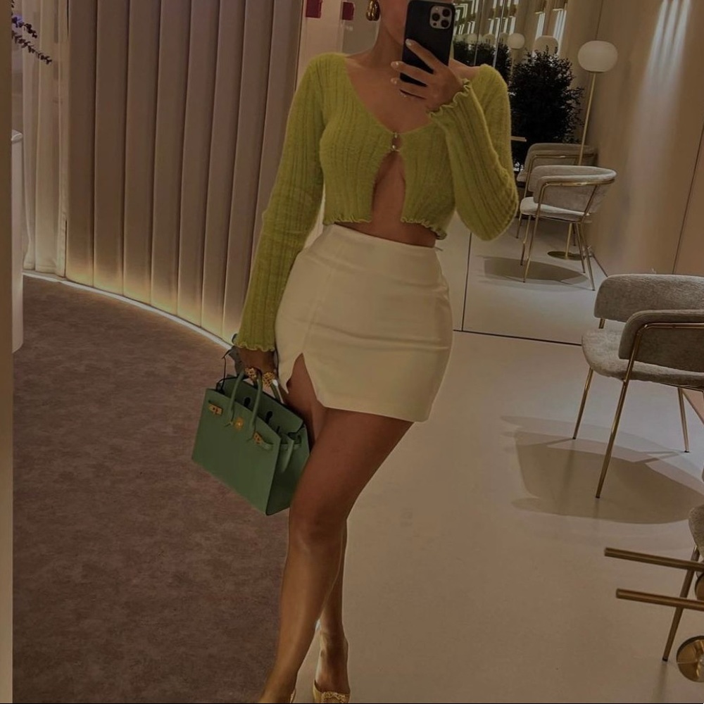 Green Long Sleeve Top Medium